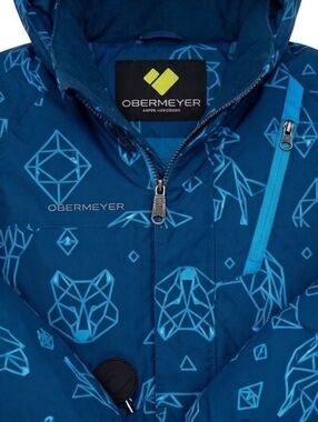 Obermeyer Boys Insulated Waterproof Winter Ski Coat Size 6 With I Grow System